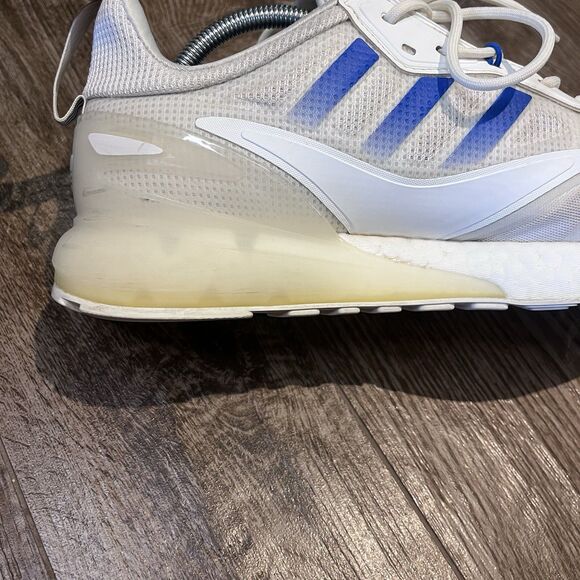 Adidas Originals ZX 2K Boost 2.0 Running Shoes Mens 12 White Blue Athletic Low main image 6